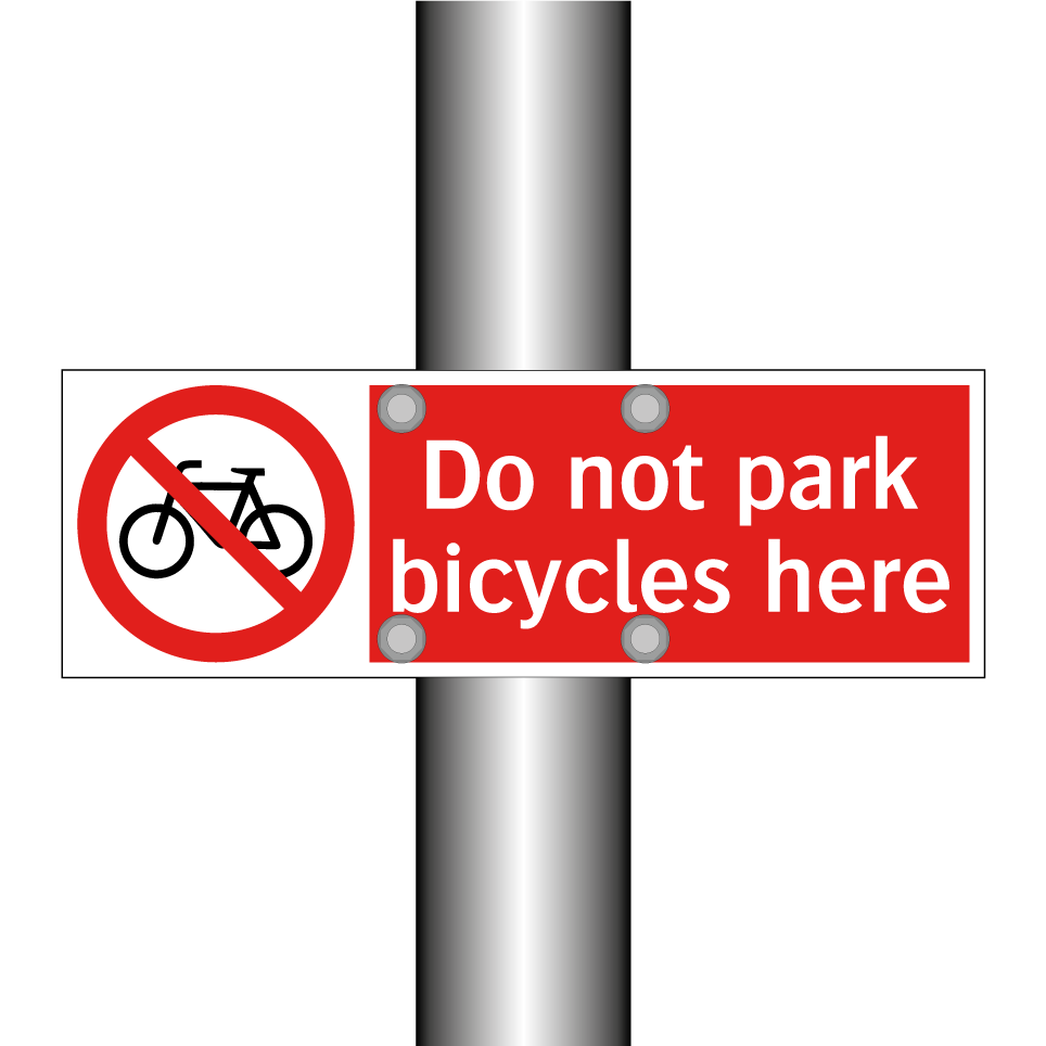 Do not park bicycles here