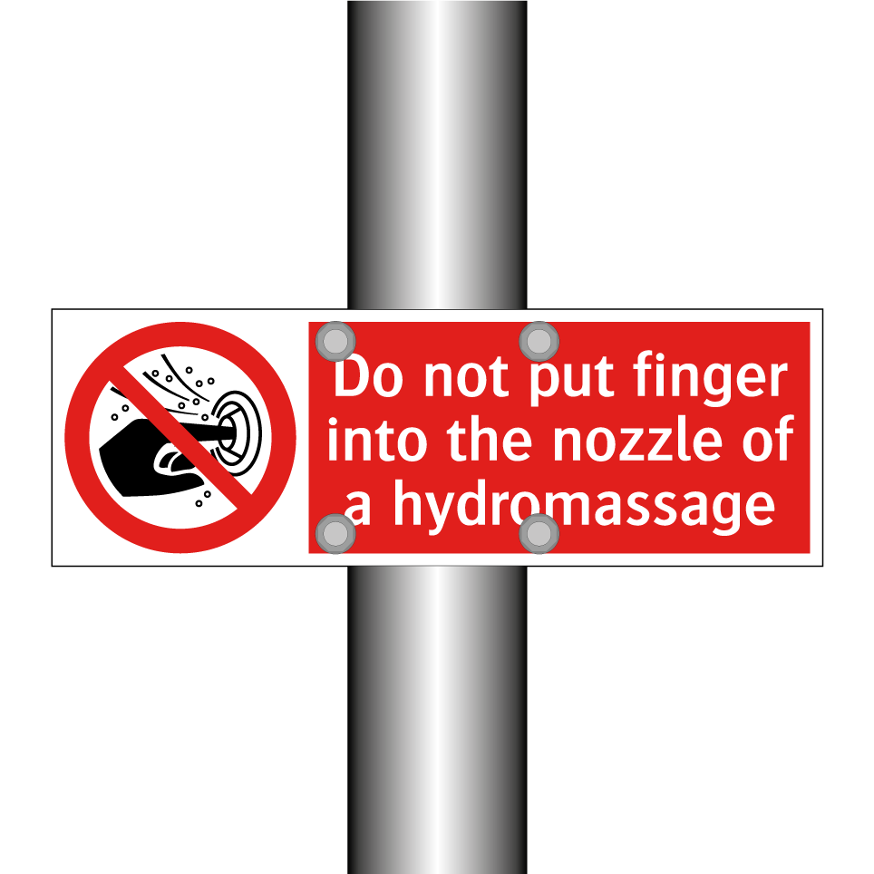Do not put finger into the nozzle of a hydromassage