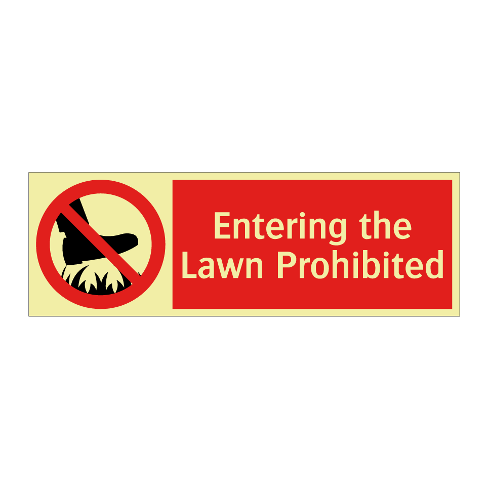 Entering the Lawn Prohibited