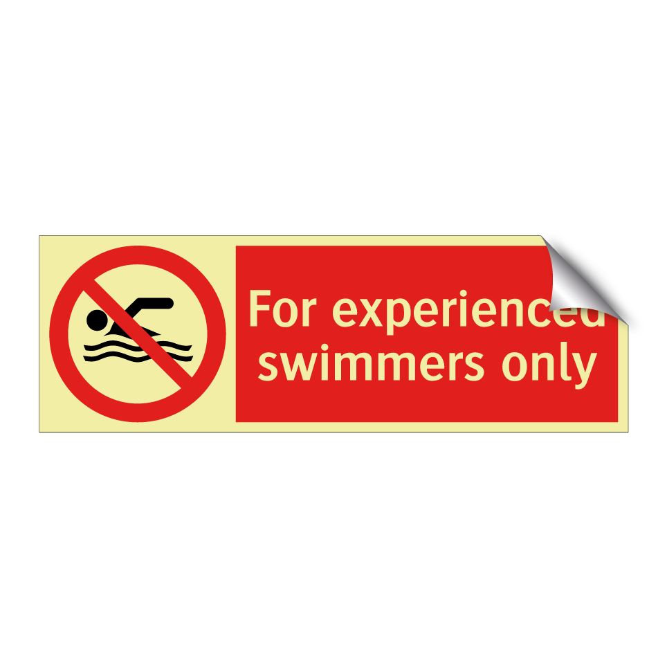 For experienced swimmers only