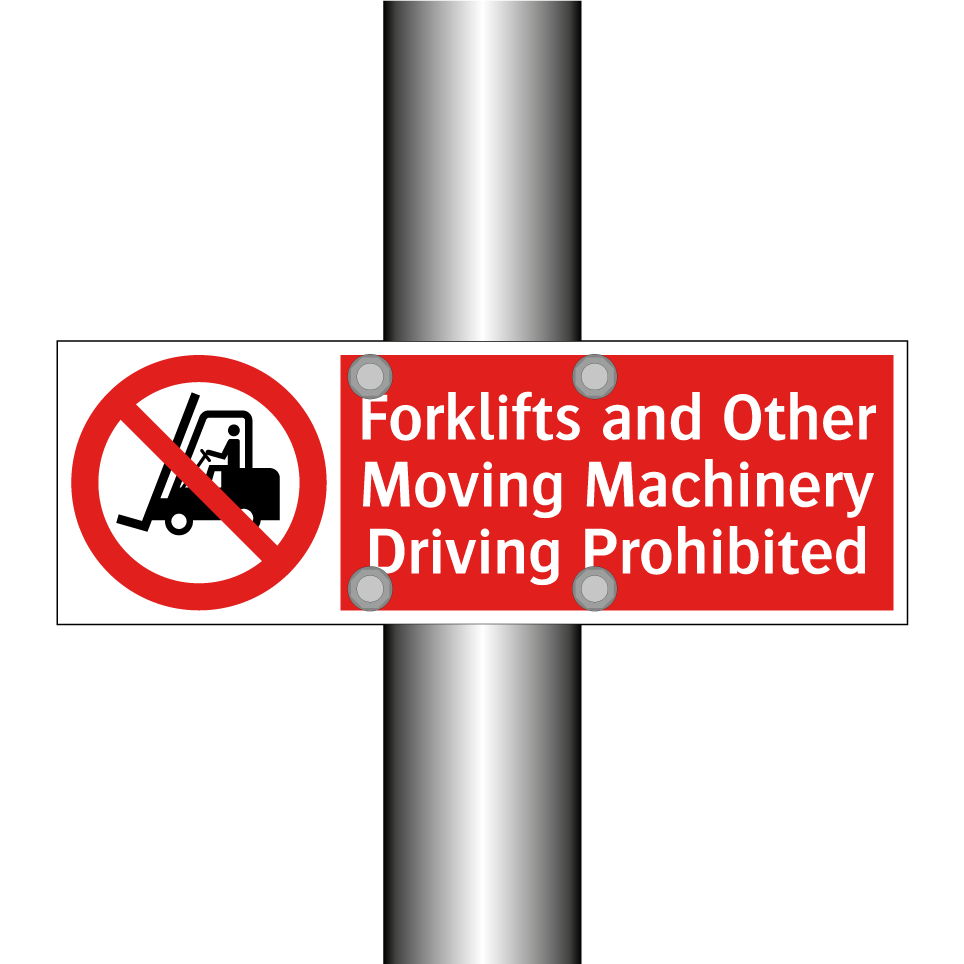 Forklifts and Other Moving Machinery Driving Prohibited