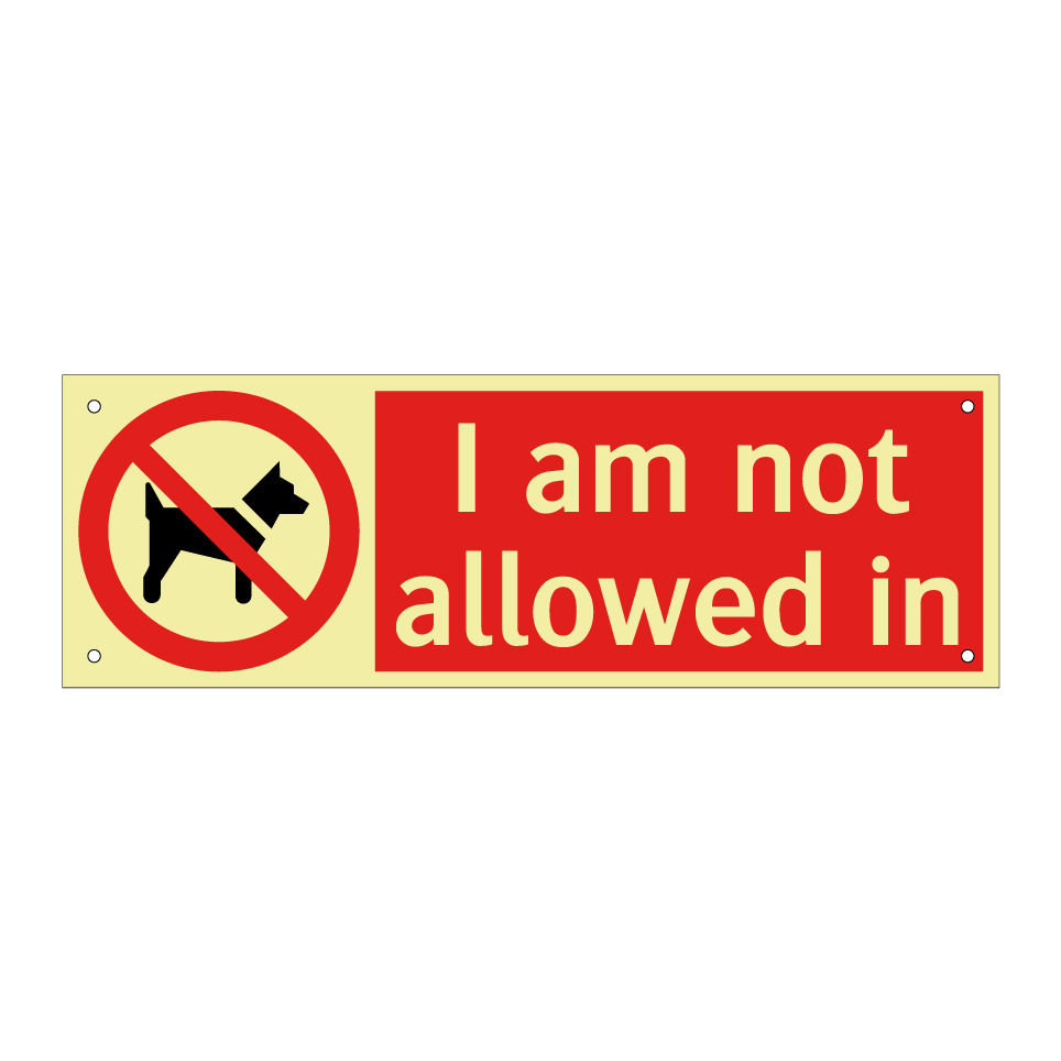 I am not allowed in