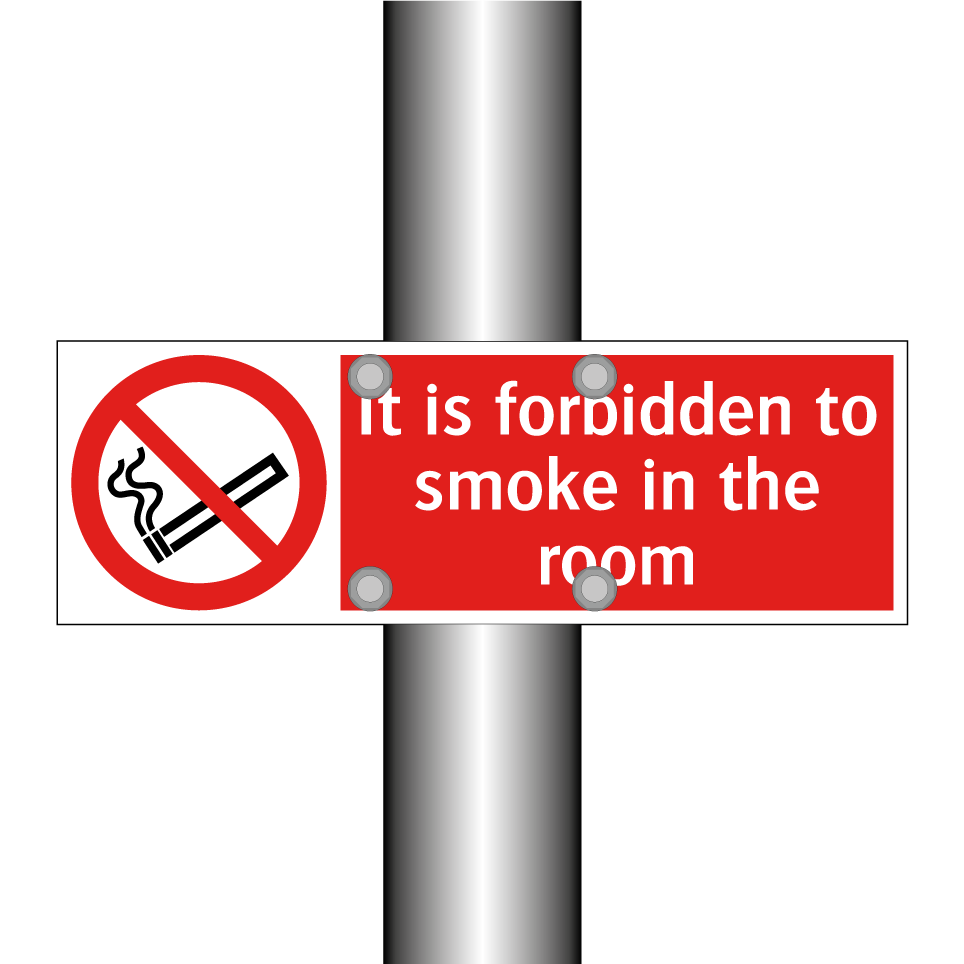 It is forbidden to smoke in the room