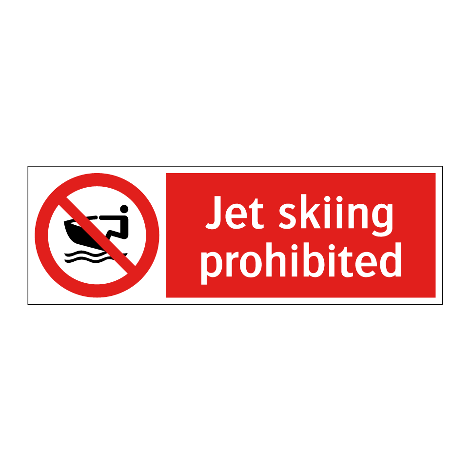 Jet skiing prohibited
