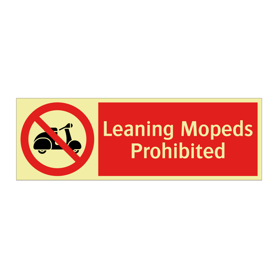 Leaning Mopeds Prohibited