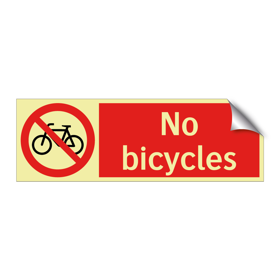 No bicycles