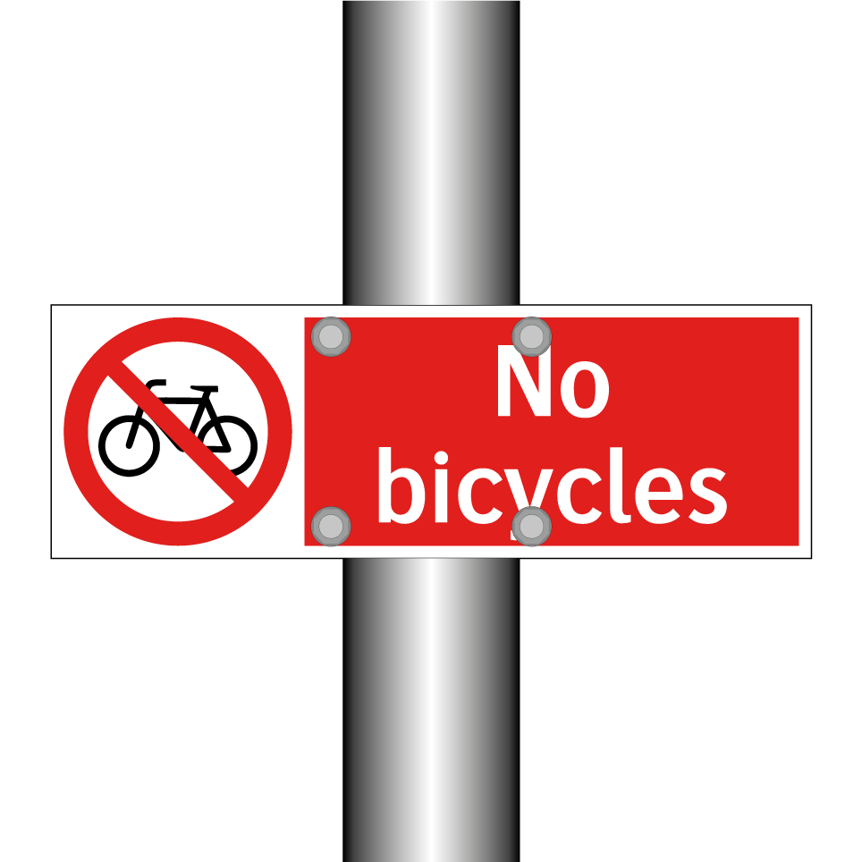 No bicycles