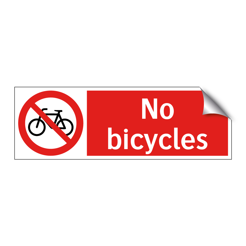 No bicycles