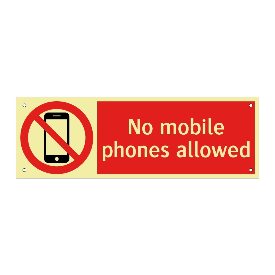No mobile phones allowed