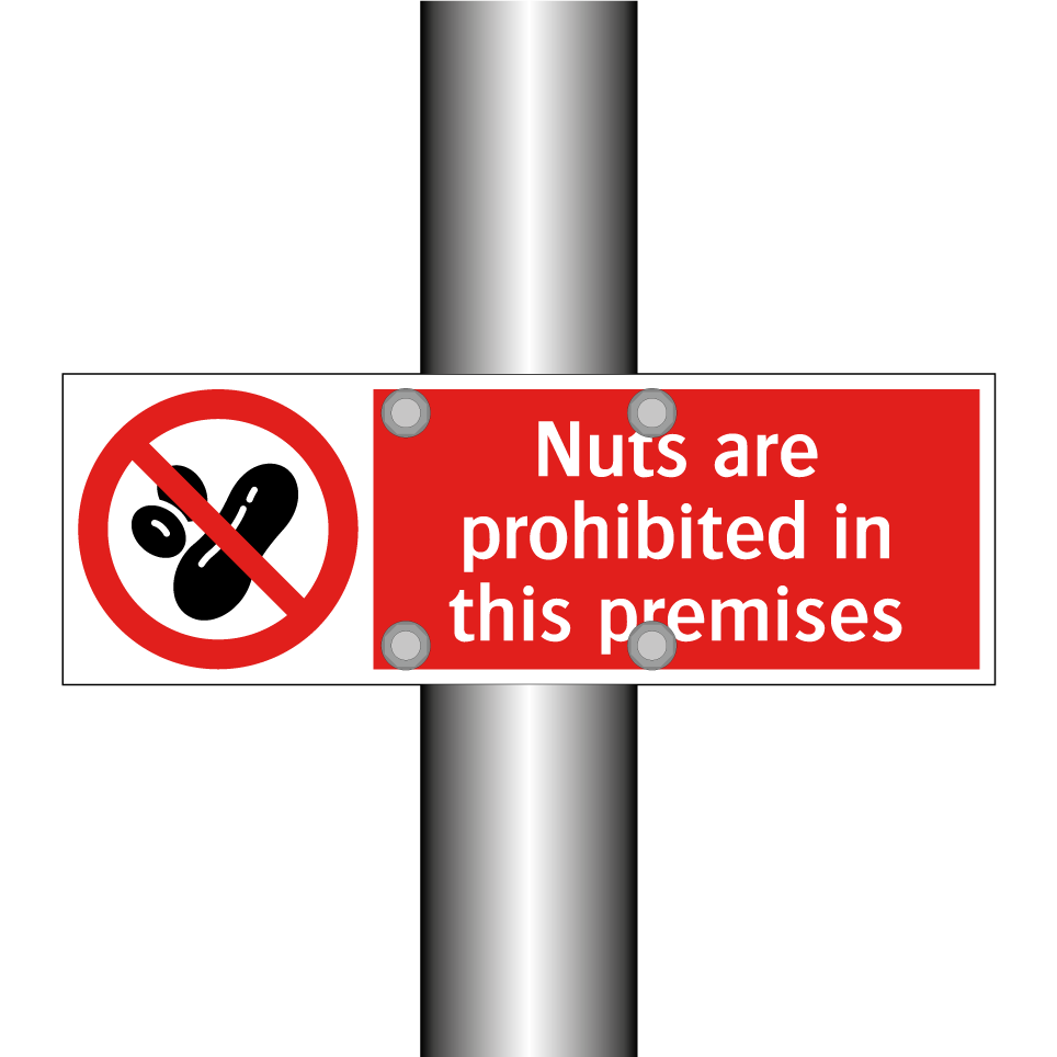 Nuts are prohibited in this premises