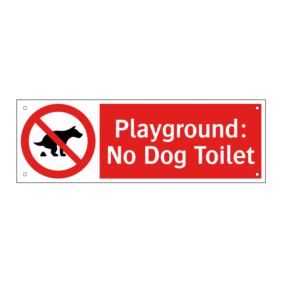 Playground: No Dog Toilet