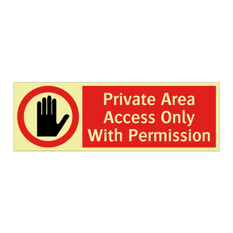 Private Area Access Only With Permission