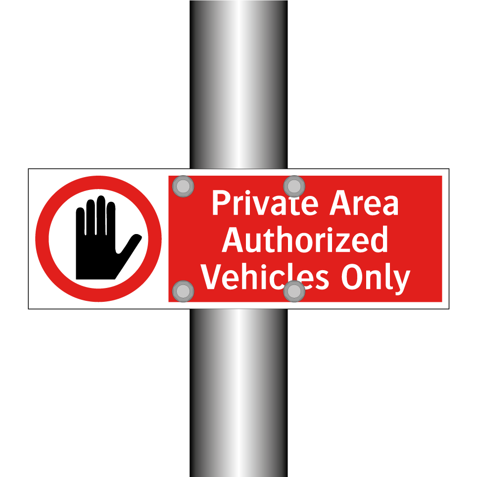 Private Area Authorized Vehicles Only