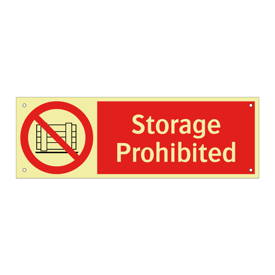 Storage Prohibited