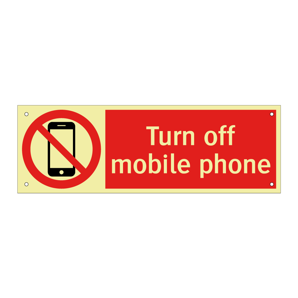 Turn off mobile phone