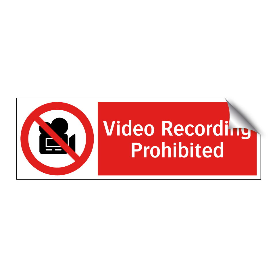 Video Recording Prohibited