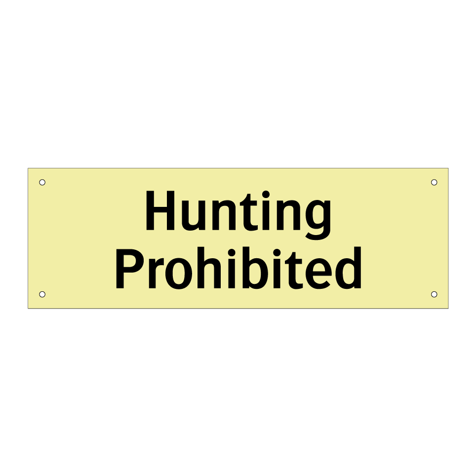 Hunting Prohibited