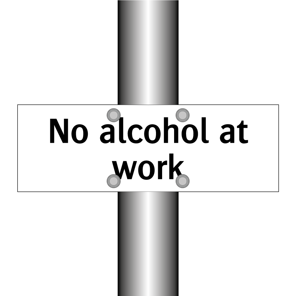 No alcohol at work