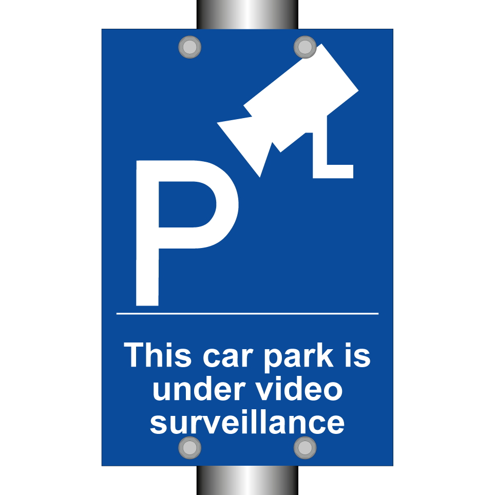 This car park is under video surveillance
