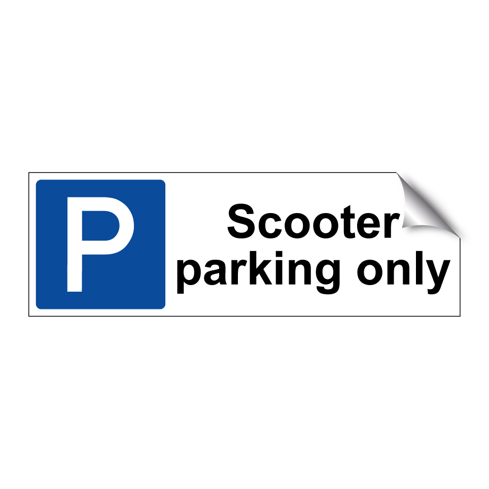 Scooter parking only