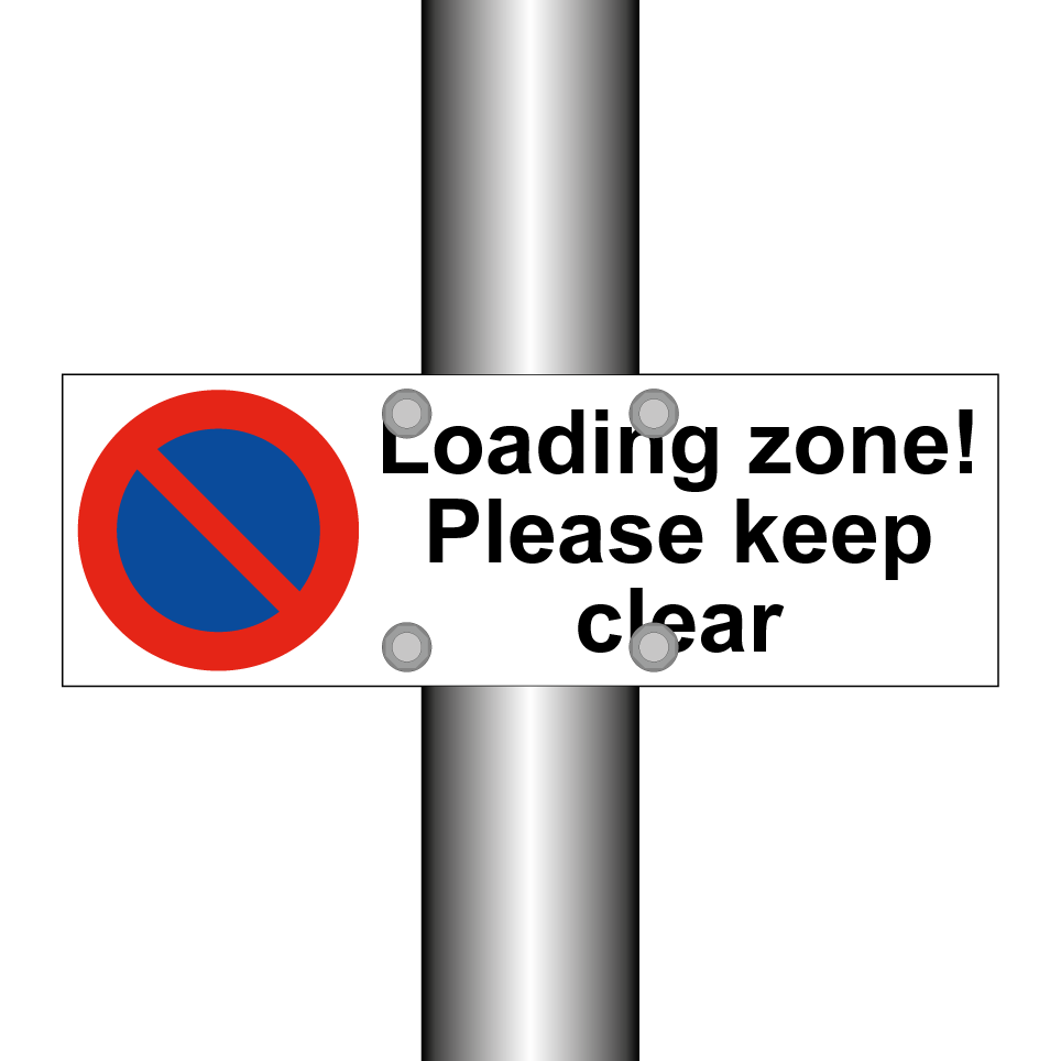 Loading zone! Please keep clear