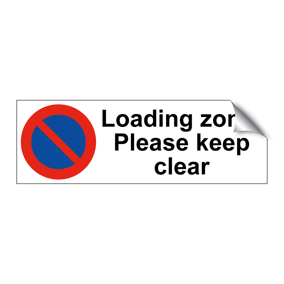 Loading zone! Please keep clear