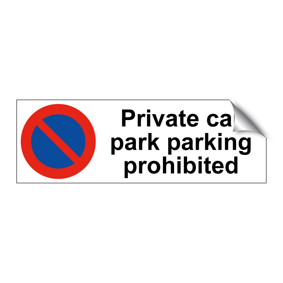 Private car park parking prohibited