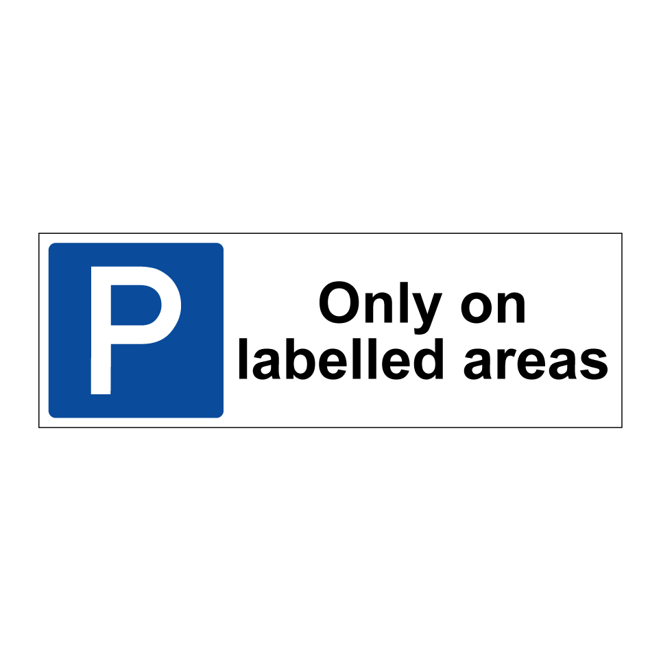 Only on labelled areas