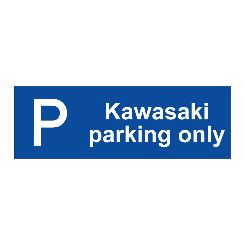 Kawasaki parking only