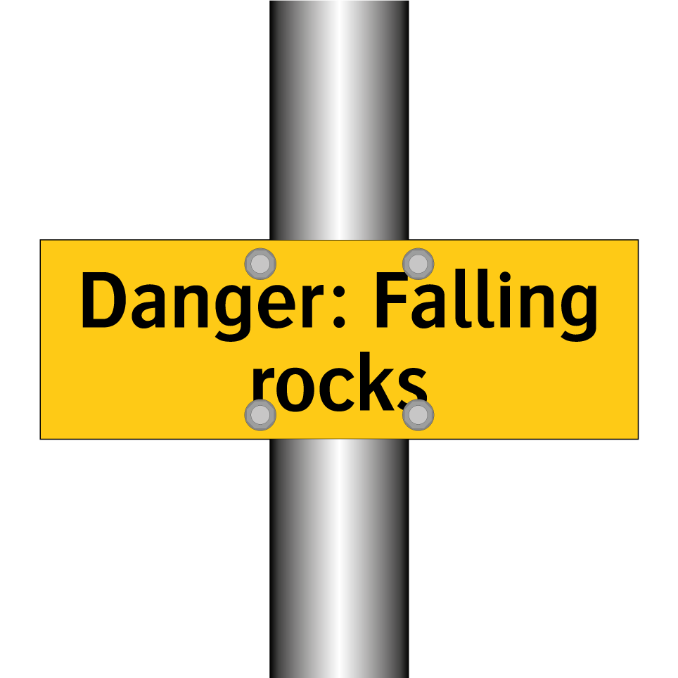 Danger: Falling rocks