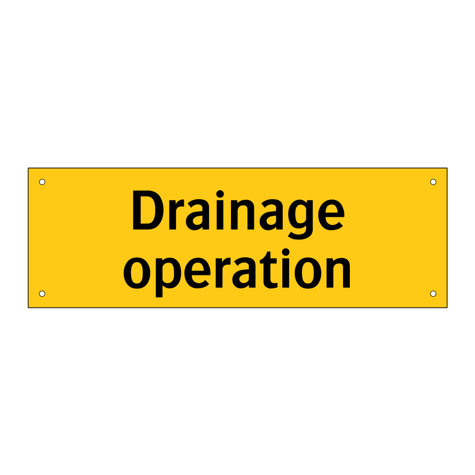 Drainage operation