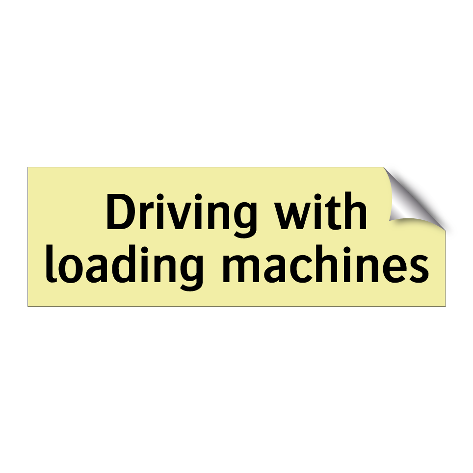 Driving with loading machines