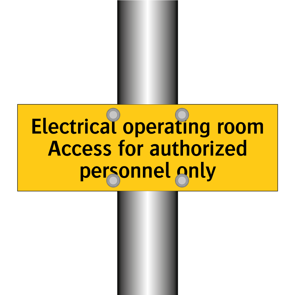 Electrical operating room Access for authorized personnel only