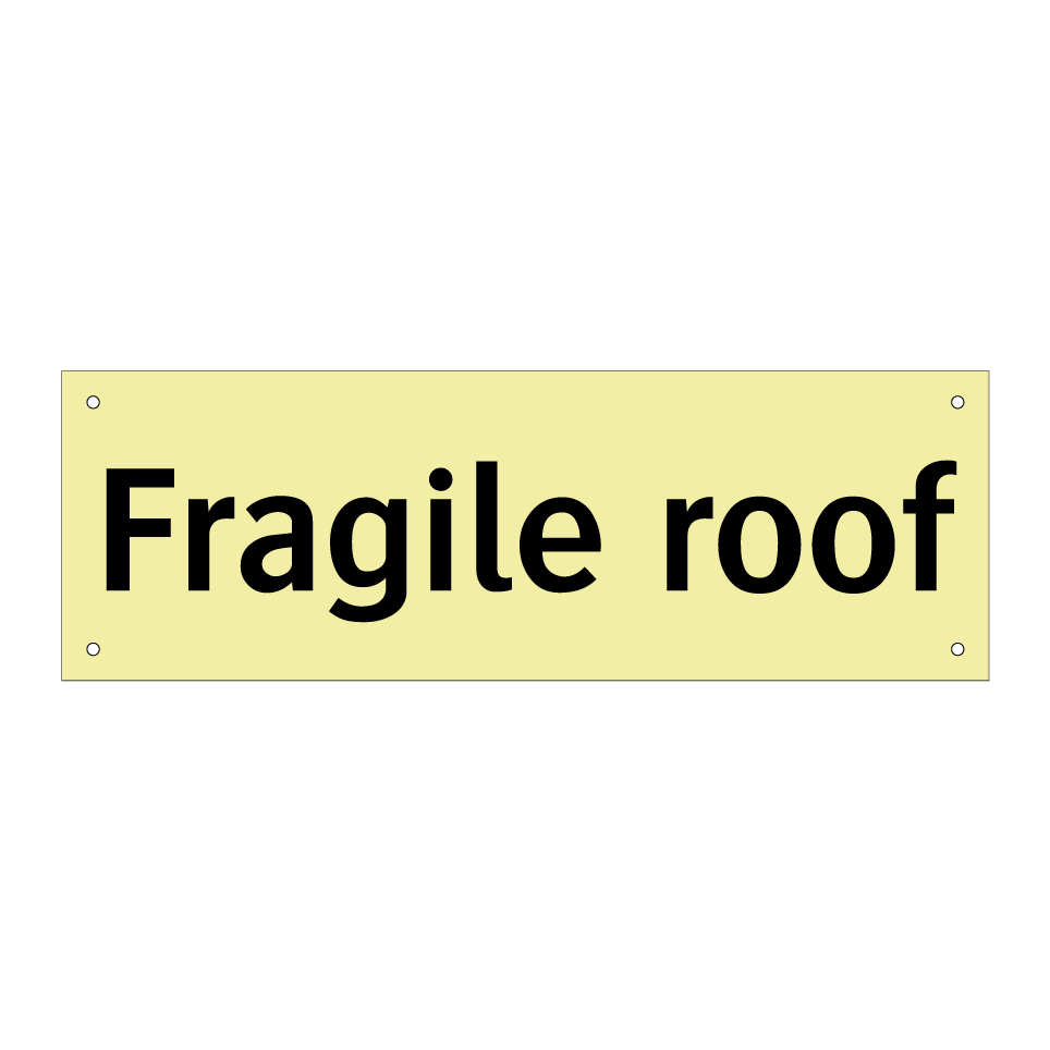 Fragile roof