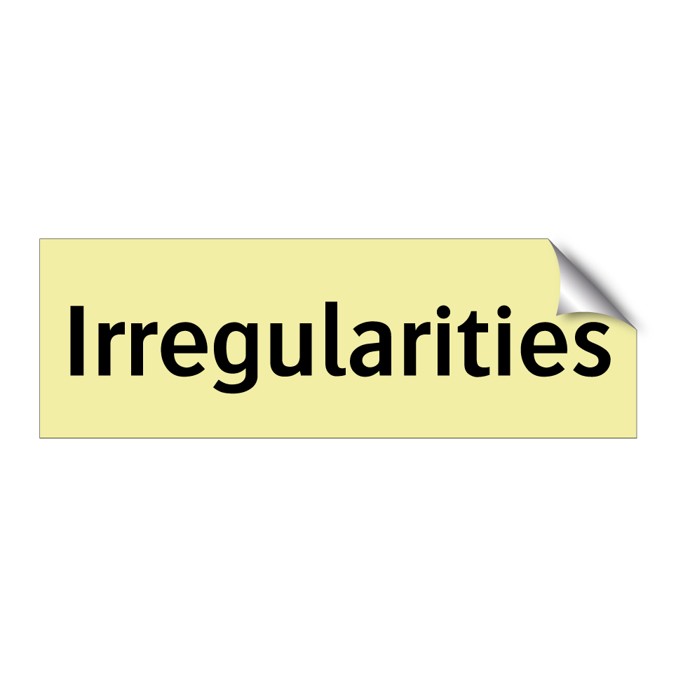 Irregularities