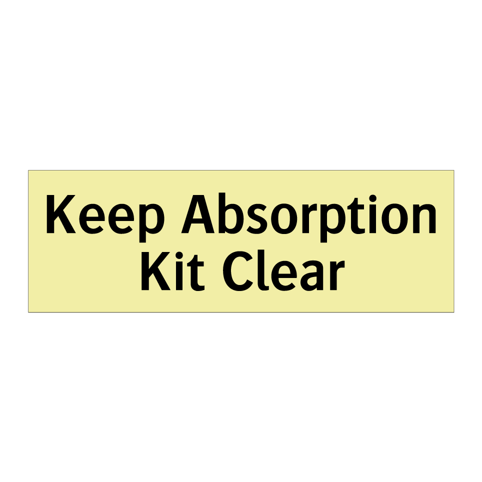 Keep Absorption Kit Clear