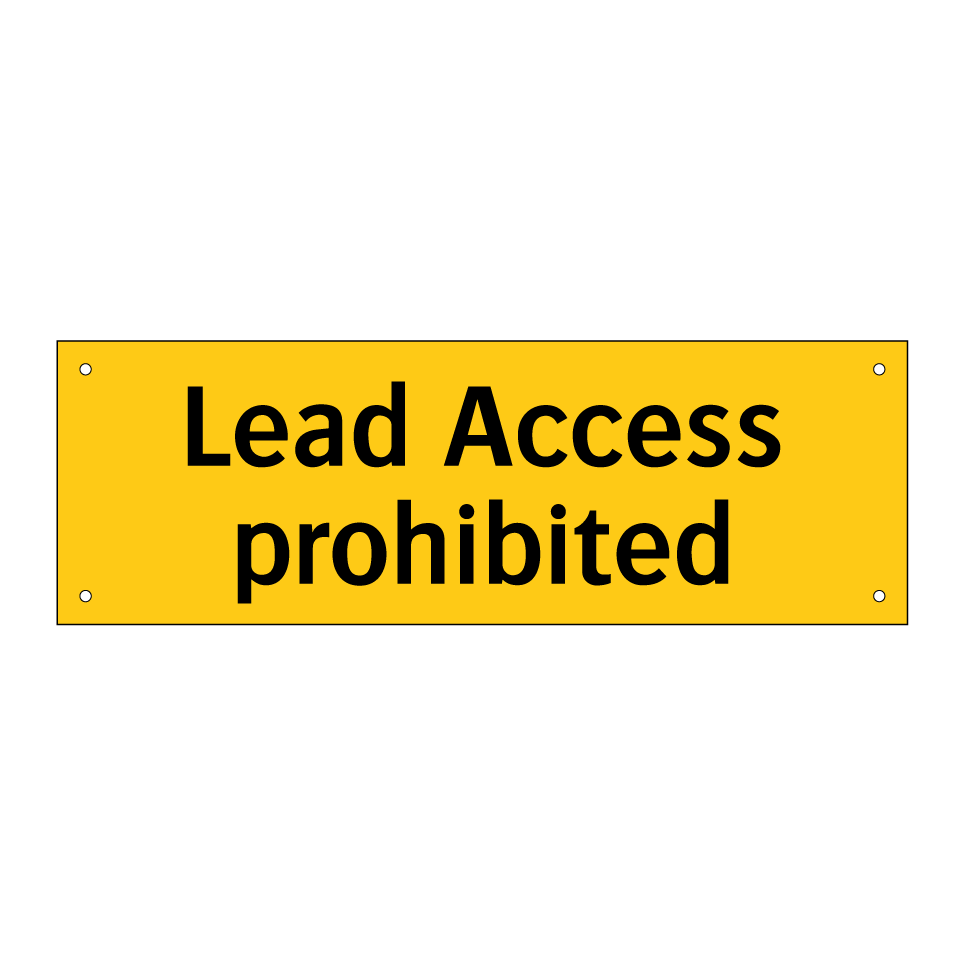 Lead Access prohibited