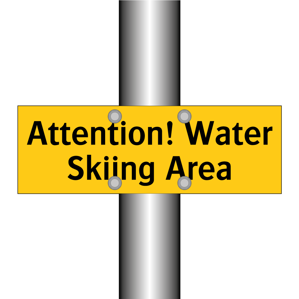 Attention! Water Skiing Area