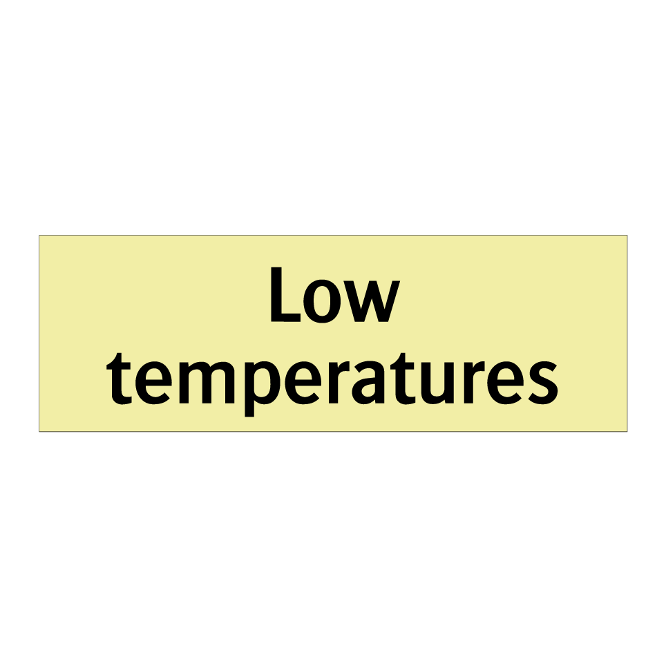 Low temperatures