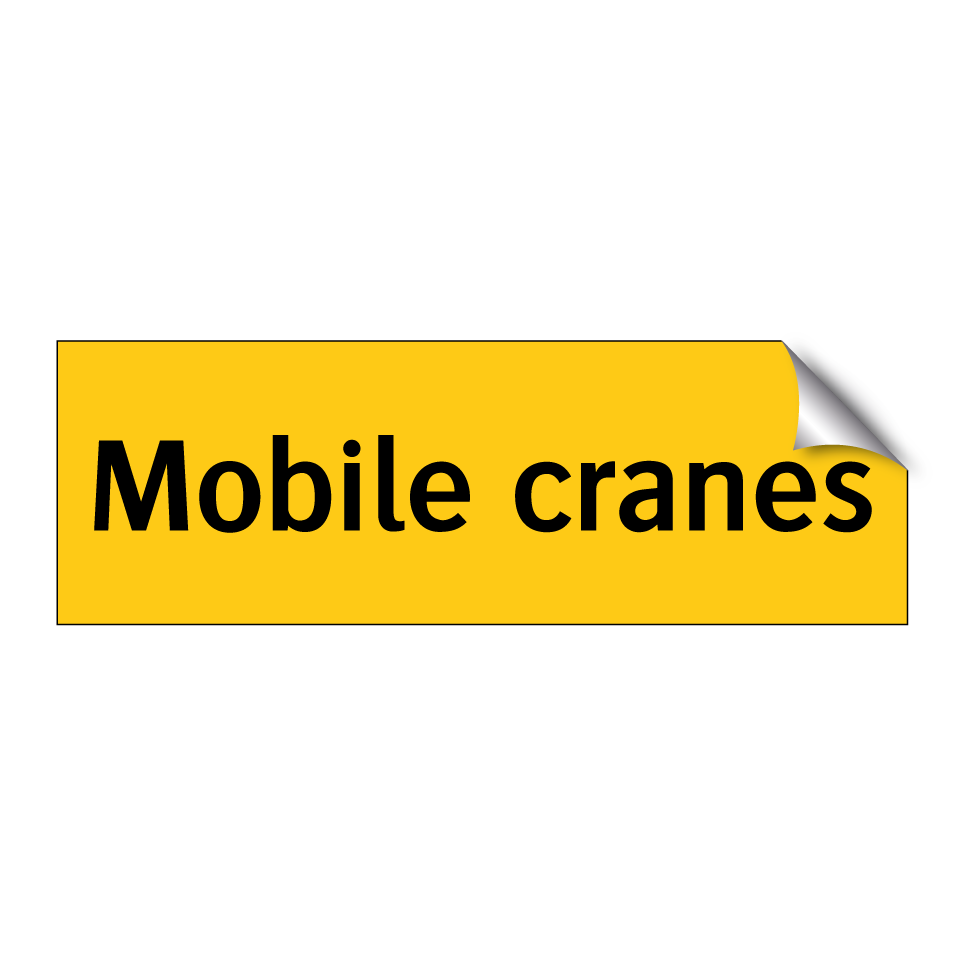Mobile cranes