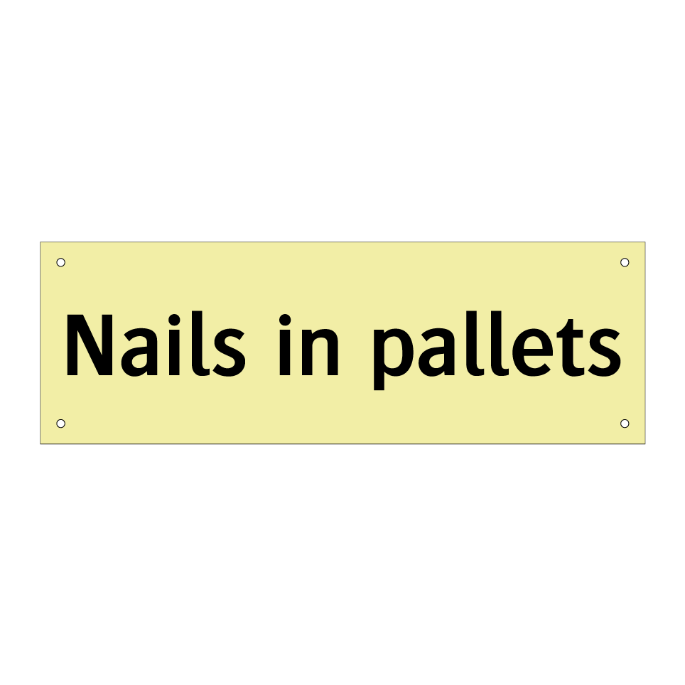 Nails in pallets