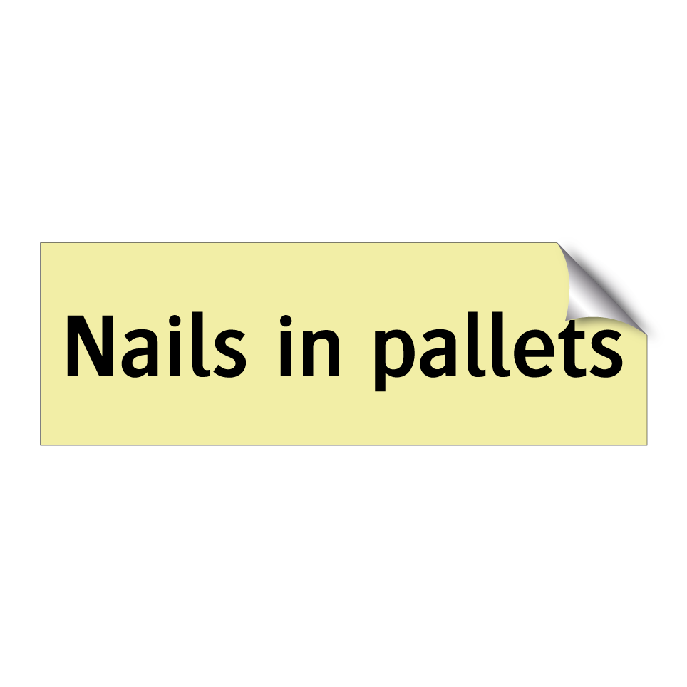 Nails in pallets