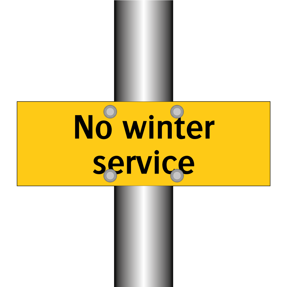 No winter service