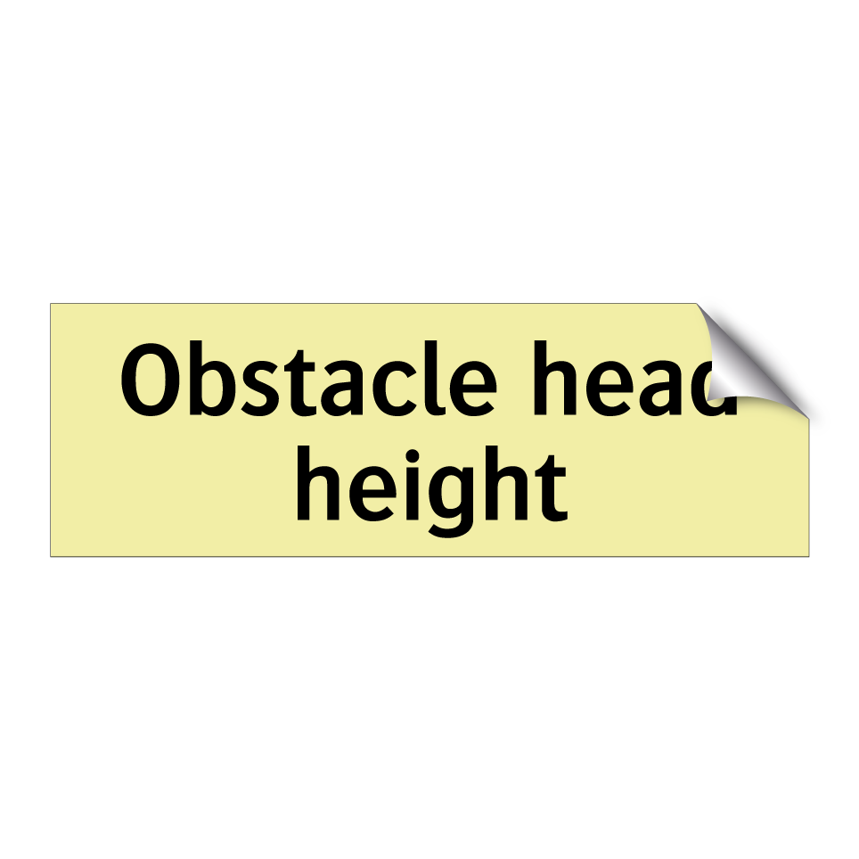 Obstacle head height