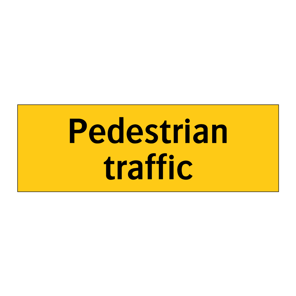 Pedestrian traffic
