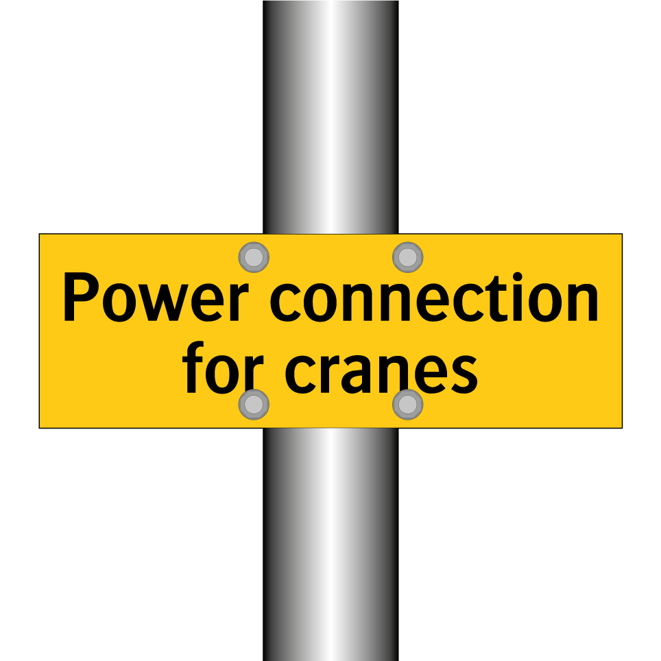 Power connection for cranes