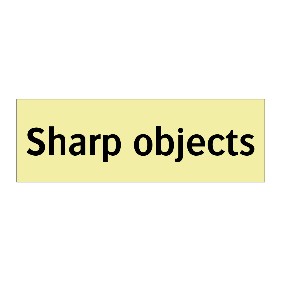 Sharp objects