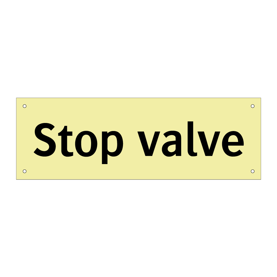 Stop valve