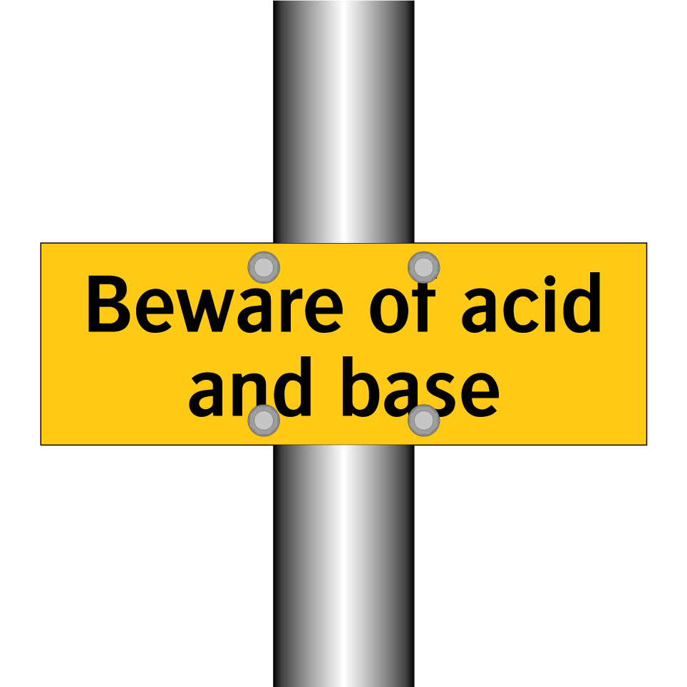Beware of acid and base