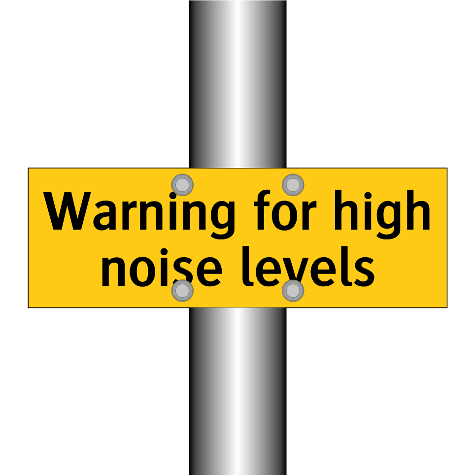 Warning for high noise levels